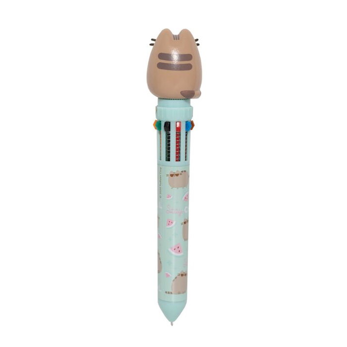 ERIK - Stylo 3D à 10 couleurs Foodie Collection avec personnage Pusheen en topper PVC - Stylo à bille ERIK - Stylo 3D à 10 couleurs Foodie Collection avec personnage Pusheen en topper PVC - Stylo à bille
