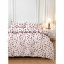 BigBuy Home Parure de housse de couette Rouge et Blanc à pois, King Size