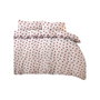 BigBuy Home Parure de housse de couette Rouge et Blanc à pois, King Size