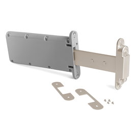 Koblenz Kiker Bisagra Oculta - Paire de charnières cachées pour portes battantes, ouverture à 90°, finition nickel satiné, système invisible