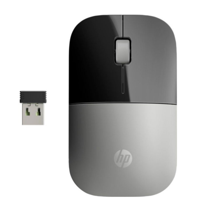 HP Souris Sans Fil Z3700 Wireless Noire et Argentée - Connexion 2,4 GHz, Design Compact et Portable, Autonomie 16 Mois, Compatible Windows HP Souris Sans Fil Z3700 Wireless Noire et Argentée - Connexion 2,4 GHz, Design Compact et Portable, Autonomie 16 Mois, Compatible Windows