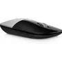 HP Souris sans fil Z3700 avec connexion 2,4 GHz, 1200 DPI, conception ergonomique pour confort du poignet, couleur argentée
