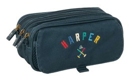 Safta Portatodo Triple Big Harper & Neyer - Porte-tout triple pour enfants - Dimensions 21.5 x 10 x 8 cm