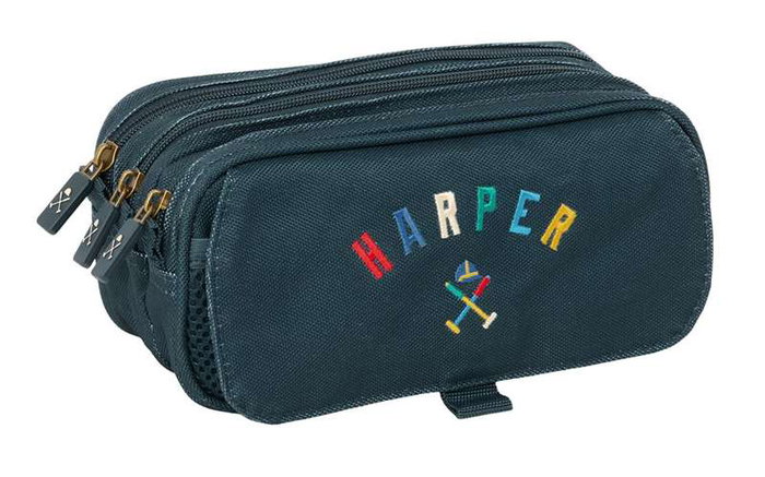 Safta Portatodo Triple Big Harper & Neyer - Porte-tout triple pour enfants - Dimensions 21.5 x 10 x 8 cm Safta Portatodo Triple Big Harper & Neyer - Porte-tout triple pour enfants - Dimensions 21.5 x 10 x 8 cm