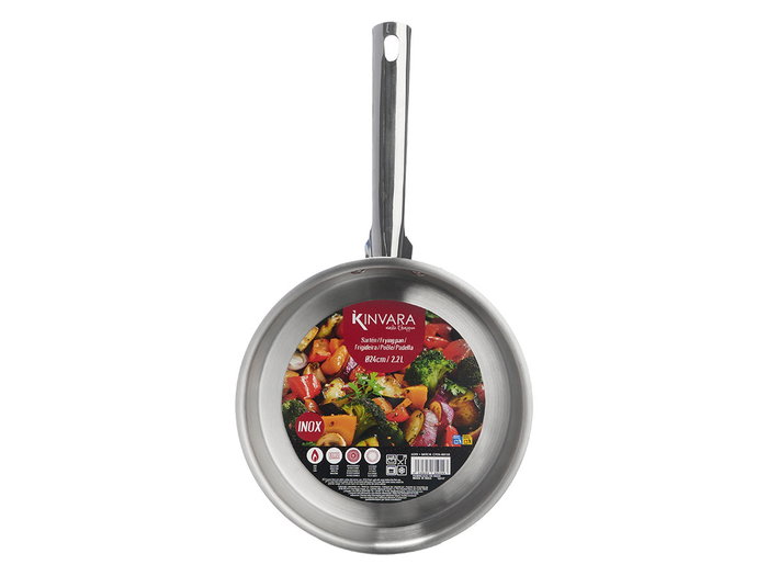 Kinvara Poêle Honda en Acier Inoxydable 24 cm (Set de 6)