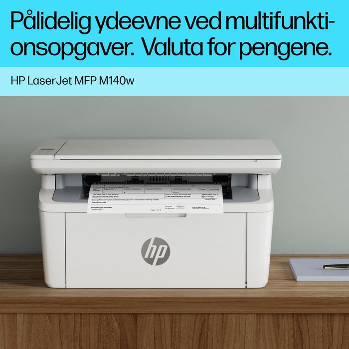 HP LaserJet MFP M140w - Imprimante multifonction laser noir et blanc compacte avec impression, copie, numérisation, jusqu'à 20 ppm et application HP Smart