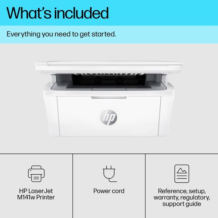 HP LaserJet MFP M140w - Imprimante multifonction laser noir et blanc compacte avec impression, copie, numérisation, jusqu'à 20 ppm et application HP Smart