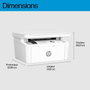 HP LaserJet MFP M140w - Imprimante multifonction laser noir et blanc compacte avec impression, copie, numérisation, jusqu'à 20 ppm et application HP Smart