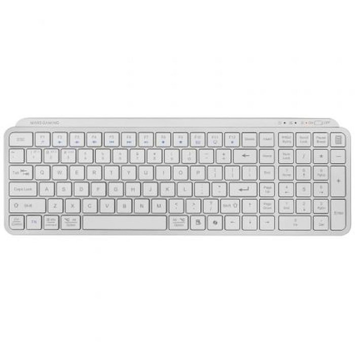 Clavier sans fil Mars Gaming MKSILENKEYSWES Blanc Espagnol Qwerty Clavier sans fil Mars Gaming MKSILENKEYSWES Blanc Espagnol Qwerty