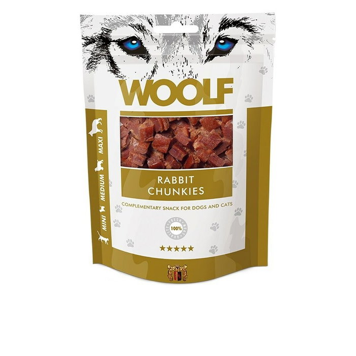 Snack pour chiens Woolf Lapin 100 g Snack pour chiens Woolf Lapin 100 g