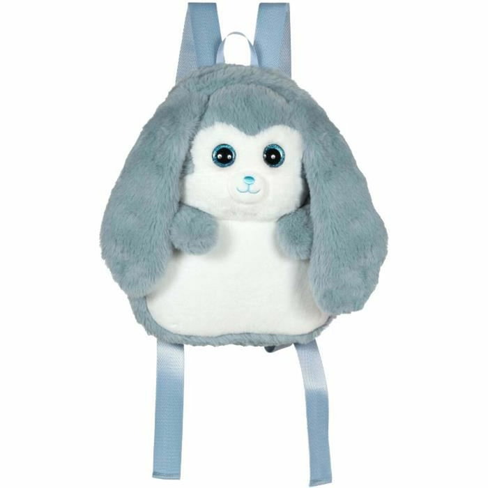 Gipsy Toys Fluffy Bag Sac à dos en peluche Lapin bleu et blanc 30 cm Gipsy Toys Fluffy Bag Sac à dos en peluche Lapin bleu et blanc 30 cm