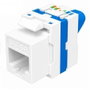 Phasak Connecteur Keystone RJ45 Catégorie 6A UTP Crimpado Rotativo