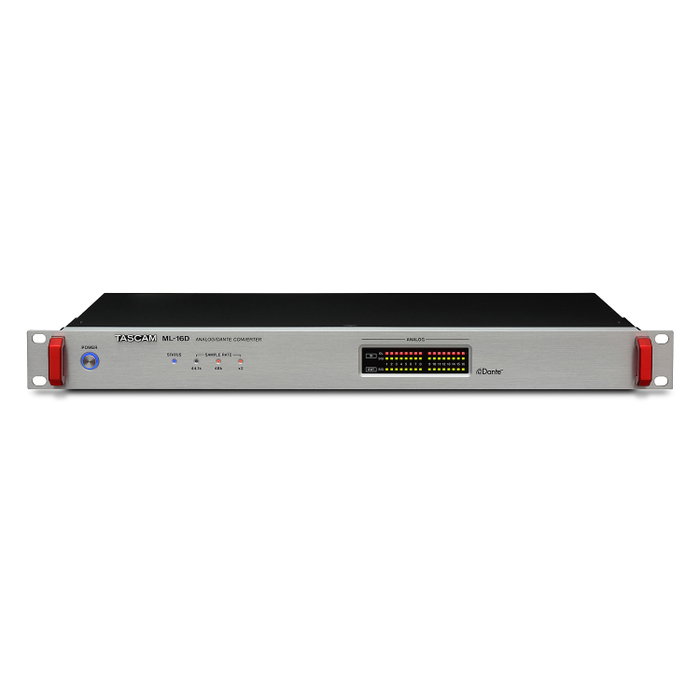 TASCAM ML-16D Convertisseur audio 16 entrées/sorties analogiques vers DANTE AES67 SMPTE ST 2110 TASCAM ML-16D Convertisseur audio 16 entrées/sorties analogiques vers DANTE AES67 SMPTE ST 2110