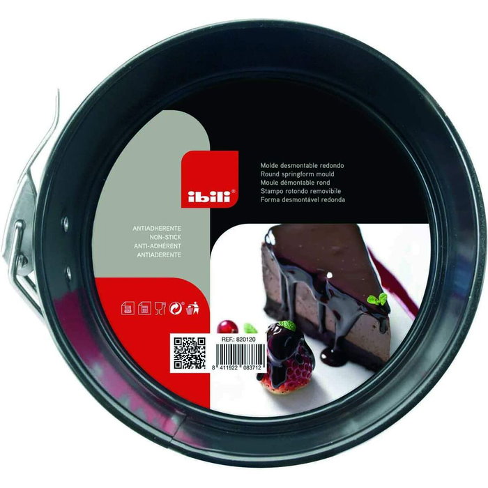 Ibili Moule amovible Moka rond Ø 28 cm noir