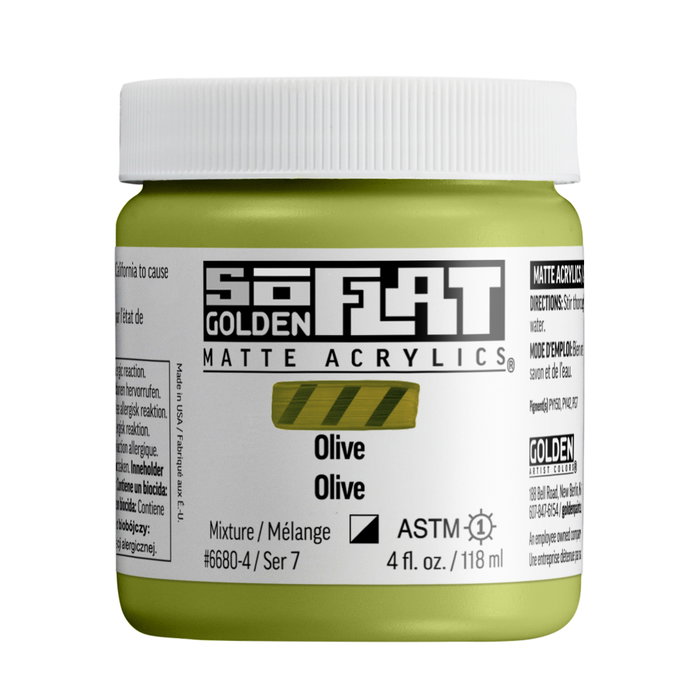 Golden SoFlat Peinture Acrylique Olive 118 ml Golden SoFlat Peinture Acrylique Olive 118 ml