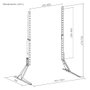 Vivolink Support de table en acier 23''-75'', Noir