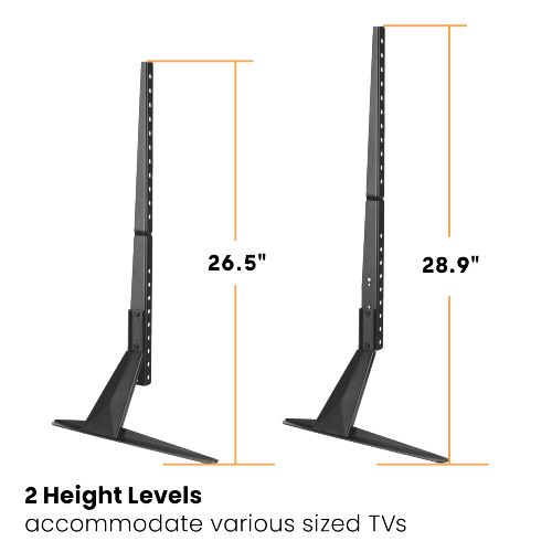 Vivolink Support de table en acier 23''-75'', Noir Vivolink Support de table en acier 23''-75'', Noir
