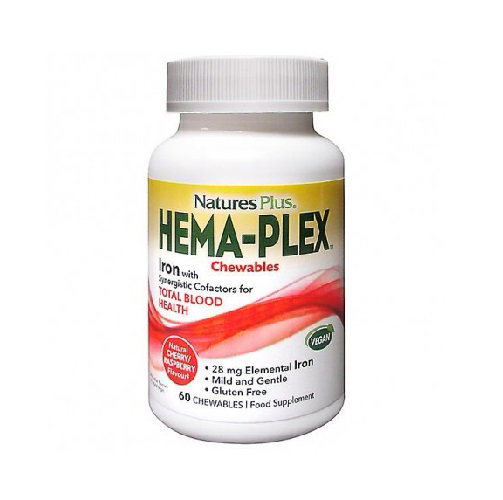 NATURES PLUS HEMA-PLEX masticable 60 comprimés