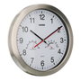 MAURER Horloge murale analogique en acier avec thermomètre et hygromètre Ø 30 cm