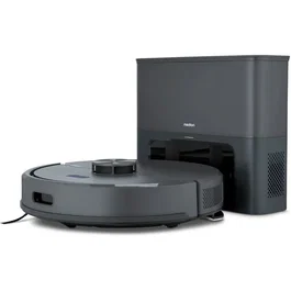 Medion MD100021 X22SW+ - Aspirateur robot laveur - Navigation laser, 5000 Pa, autonomie 165 min, bac 2.5 L, gris, commande application et vocale