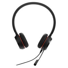 Jabra Casque Évolve 20SE 4999-823-369 Noir - Casque audio avec micro pour le bureau, communication et appels, USB-A, avec contrôle de volume