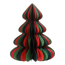 Decoris Arbre de Noël en papier doré avec paillettes Ø48 x 60 cm
