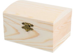 Innspiro Coffre en bois de pin massif 10x7x6cm