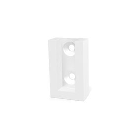 HERRAJES ALK Support de tube latéral ECO 30-12 OPTIMA Blanc (Pack de 2)