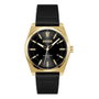 HUGO BOSS 1530438 avec boîtier doré et bracelet en cuir noir
