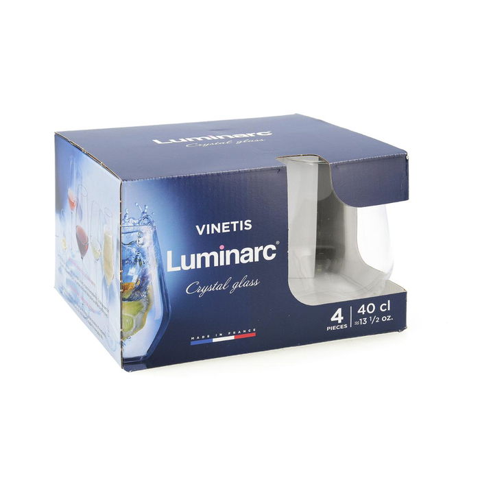 Set de Verres Luminarc Vinetis Transparent verre 400 ml (4 Unités)