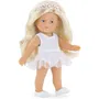 Corolle Mini Corolline Rosy Ballerine - Poupée Danseuse 20 cm avec Tiare, Guêtres et Gilet - Cheveux Blonds à Coiffer - Odeur Vanille - À partir de 3 ans