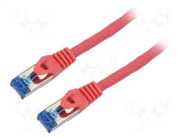 LANBERG Cordon de raccordement Cat 6a S/FTP RJ45 20m rouge
