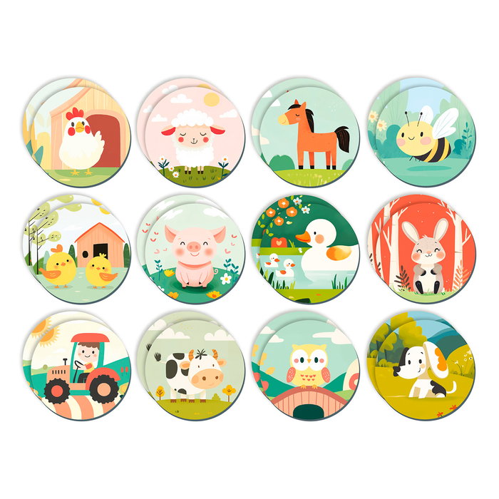 Apli Kids Jeu de Mémoire La Ferme 20401 - Jeu Éducatif pour Enfants dès 3 Ans Apli Kids Jeu de Mémoire La Ferme 20401 - Jeu Éducatif pour Enfants dès 3 Ans