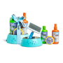 Tresky & Friends - Trousse de soins pour animaux de compagnie avec shampooing thé vert, baume camomille, brosse et gamelle - 5 pièces