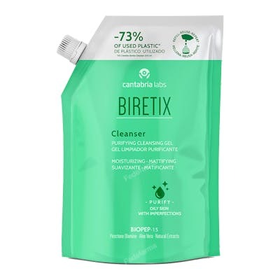 BIRETIX CLEANSER Gel nettoyant purifiant recharge 400 ml BIRETIX CLEANSER Gel nettoyant purifiant recharge 400 ml