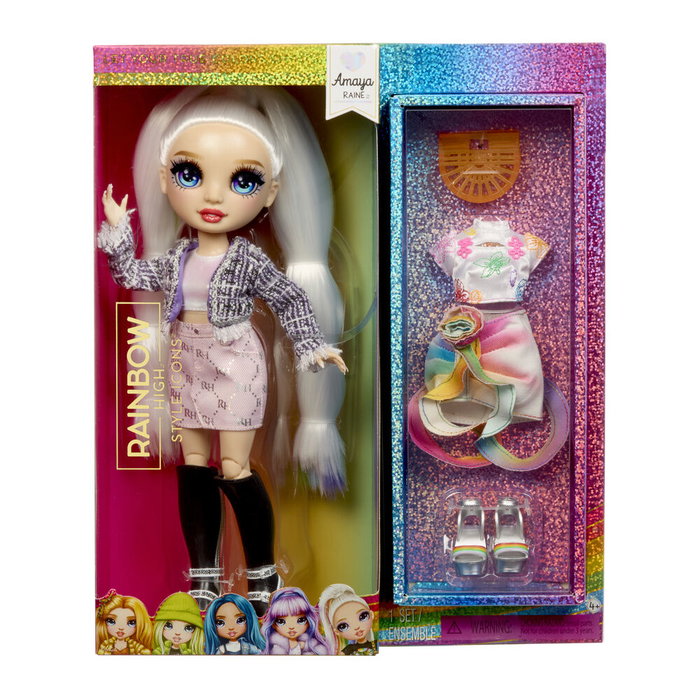 MGA Rainbow High Style Icons - Poupée Amaya 431640 avec second outfit, sac et cheveux stylisés, pour collection (+4 ans) MGA Rainbow High Style Icons - Poupée Amaya 431640 avec second outfit, sac et cheveux stylisés, pour collection (+4 ans)