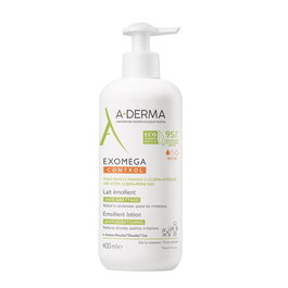 A-Derma Exomega Control Lait Corps Émollient Quotidien pour Peau Sèche et Atopique, 400 ml
