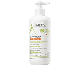 A-DERMA EXOMEGA CONTROL Lait Émollient Peau Sèche et Atopique 400 ml - Anti-Irritation, Hydratant, Renforce la Barrière Cutanée
