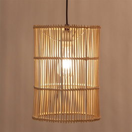 Lampe À Suspension Evelynn en rotin