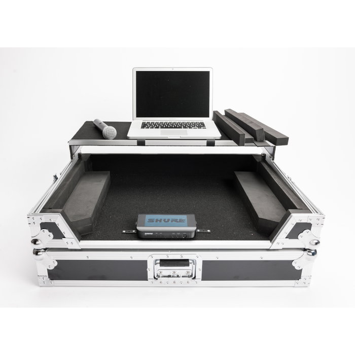 MAGMA Flightcase Workstation XXL Plus 19" pour contrôleurs least 16,4 kg avec rack et bande ordinateur portable MAGMA Flightcase Workstation XXL Plus 19" pour contrôleurs least 16,4 kg avec rack et bande ordinateur portable