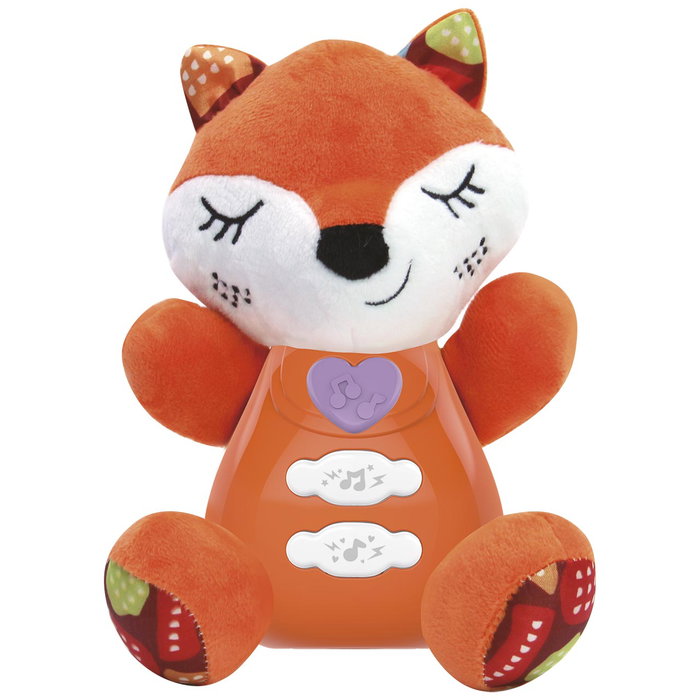 Tachan Peluche interactive Zorro avec lumières et sons - Développement sensoriel pour bébés, plusieurs langues