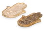 GIFTDECOR Bandeja Multiuso Mano Om - Lot de 6 - Blanc-Naturel