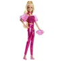 Barbie JFP40 Poupée Deluxe Style Tenue Rose Métallisée Cheveux Blonds avec Pochette et Bijoux pour Enfants