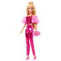 Mattel - Poupée Barbie Deluxe métallisée avec corset rose, figurine de collection, pour enfants dès 4 ans