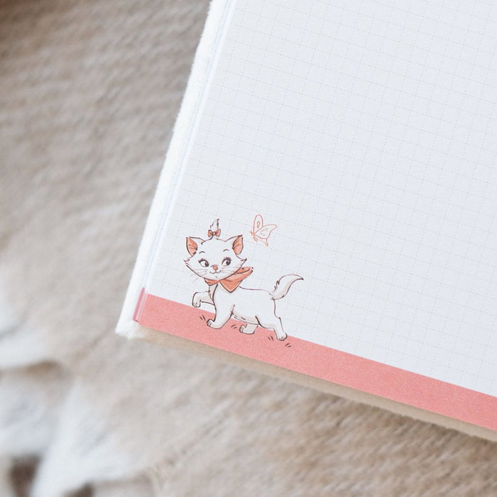 Les Aristochats carnet de notes peluche A5 Premium Bonjour Marie
