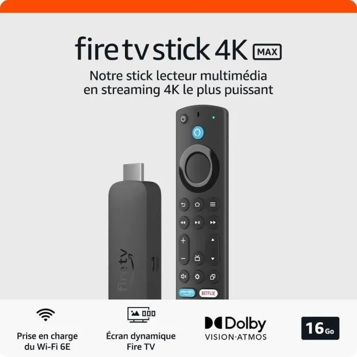 Amazon Fire TV Stick 4K Max Noir