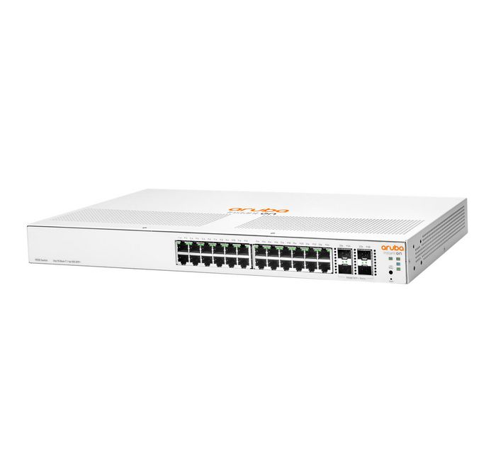 Hewlett Packard Enterprise Commutateur réseau Aruba Instant On 1930 24G 4SFP/SFP+, 24 ports Gigabit avec PoE+ et 4 slots SFP/SFP+ pour fibre, gestion cloud