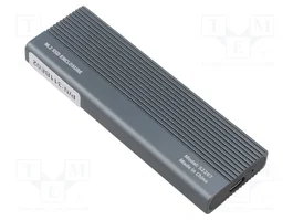 QOLTEC Boîtier pour SSD M.2 SATA en aluminium, USB 3.0, Gris