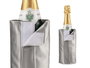 Kinvara Enfriador de bouteille de champagne gris 17,5x3x8 cm PVC (Set de 24)