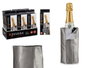 Kinvara Enfriador de bouteille de champagne gris 17,5x3x8 cm PVC (Set de 24)